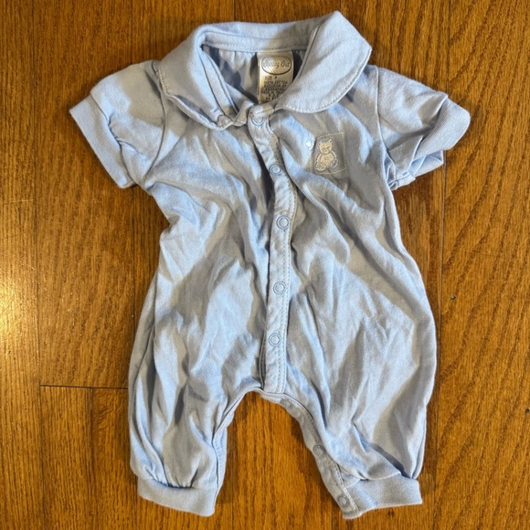 Starting Out Blue Bodysuit with Classic Collar Kids Size Preemie - Picture 1 of 5